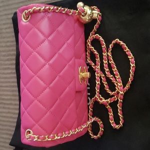 Beautiful all leather, tribute bag,, BNWT, Pink purse.